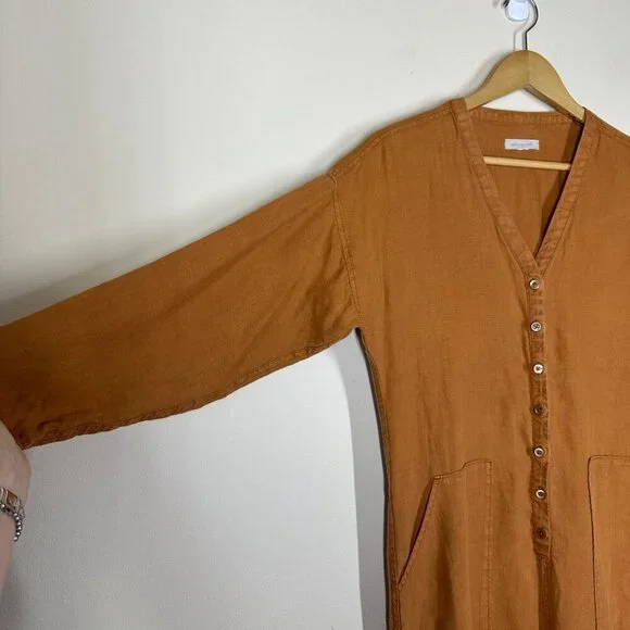 Outerknown Retrograde Linen Jumpsuit Womens Size S Minimalist Capsule Boho - Picture 3 of 9